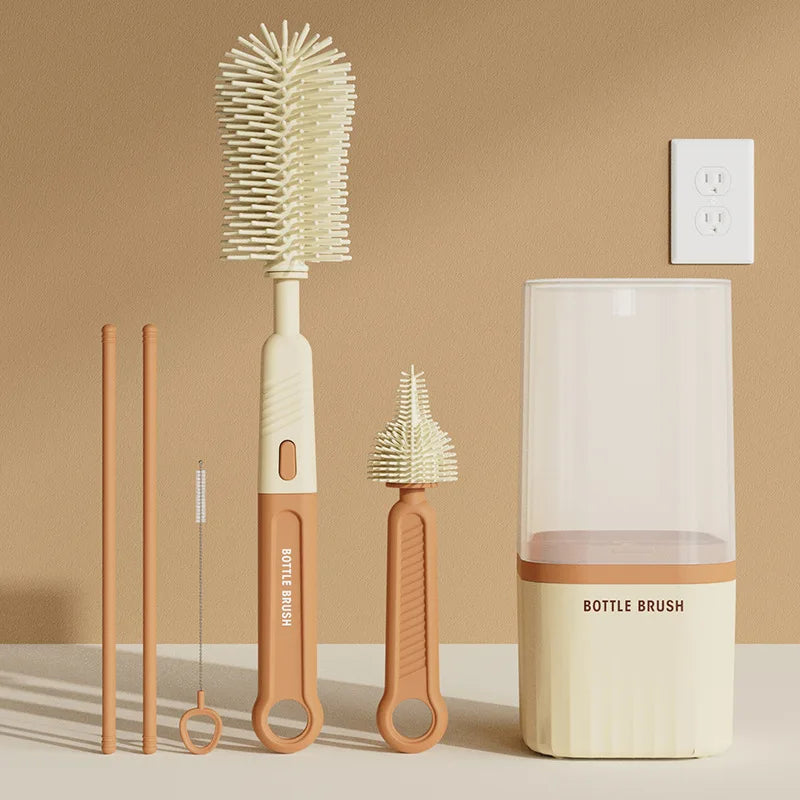 Silicone Baby Bottle Brush Set