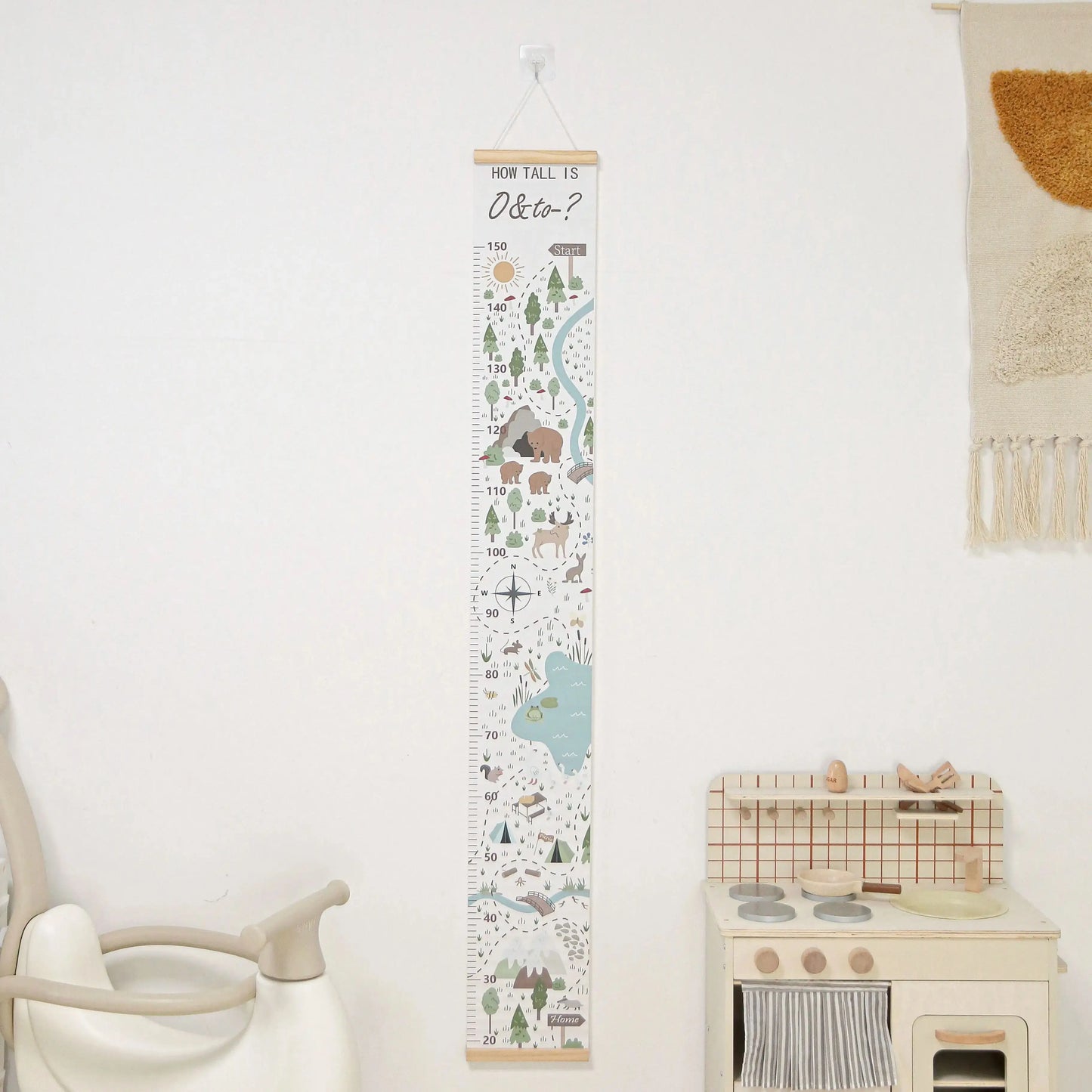 Baby Cartoon Height Ruler Sticker