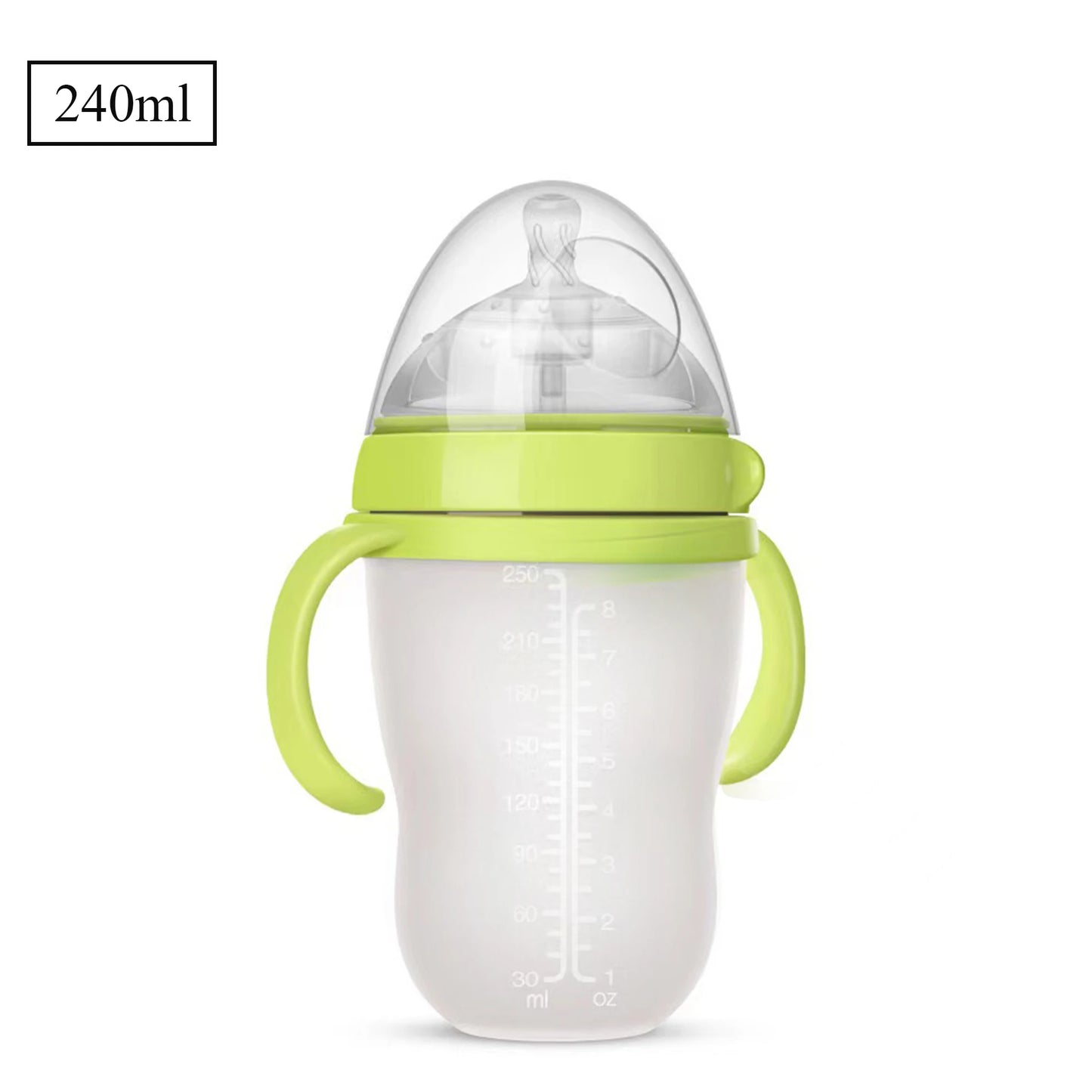 Baby Bottle with Silicone Handle