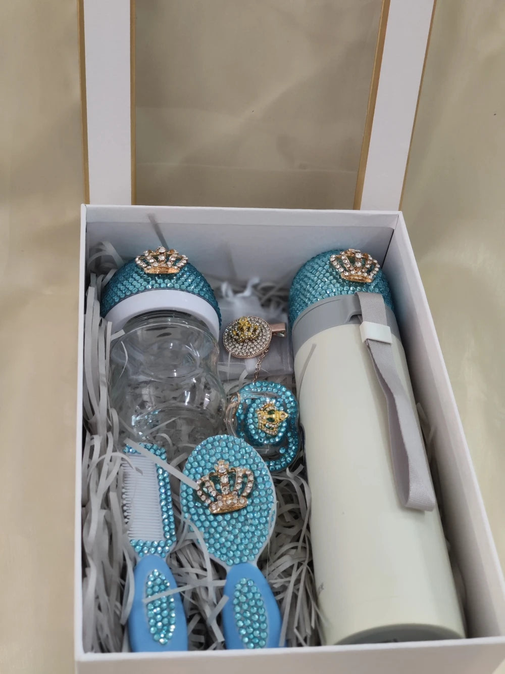 Dollbling Newborn Bedazzled Baby Keepsake Box