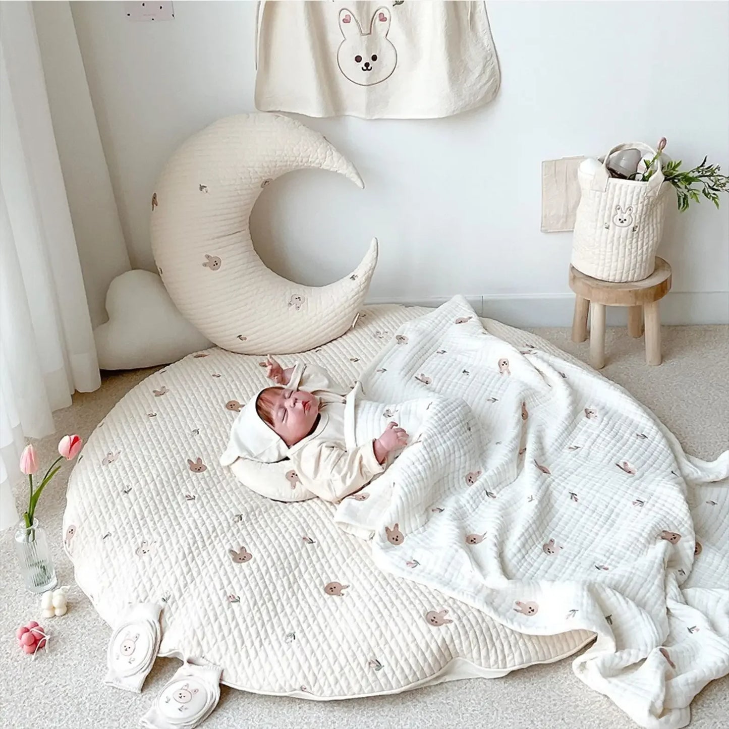 Cocoa Bean Baby Soft Cotton Play Mat