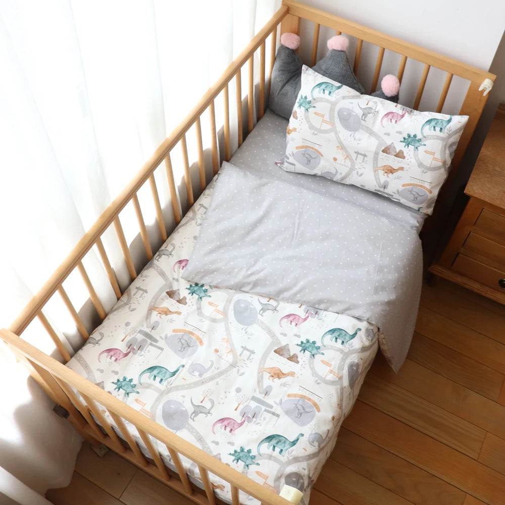 3 Pcs Cotton Cartoon Bed Linens