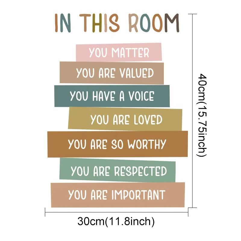 Positive Affirmations Wall Stickers