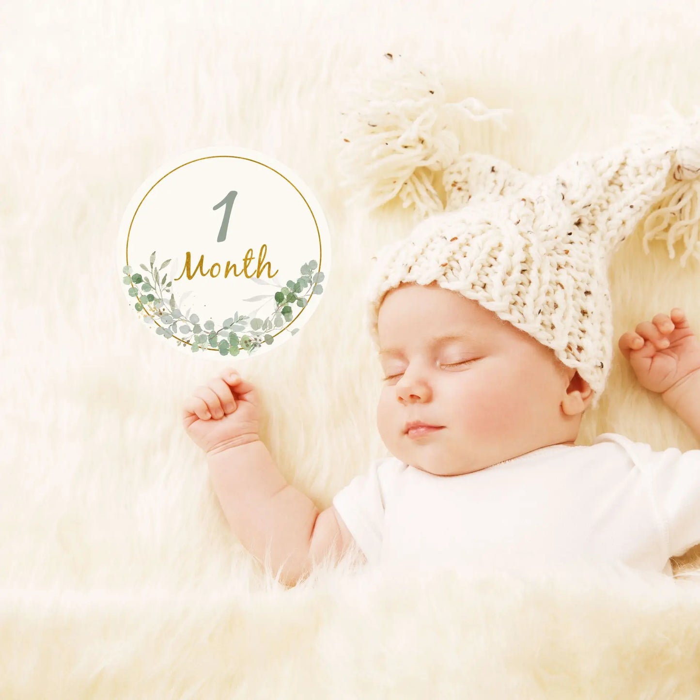12PCS Baby Photography Cards 1-12 Month