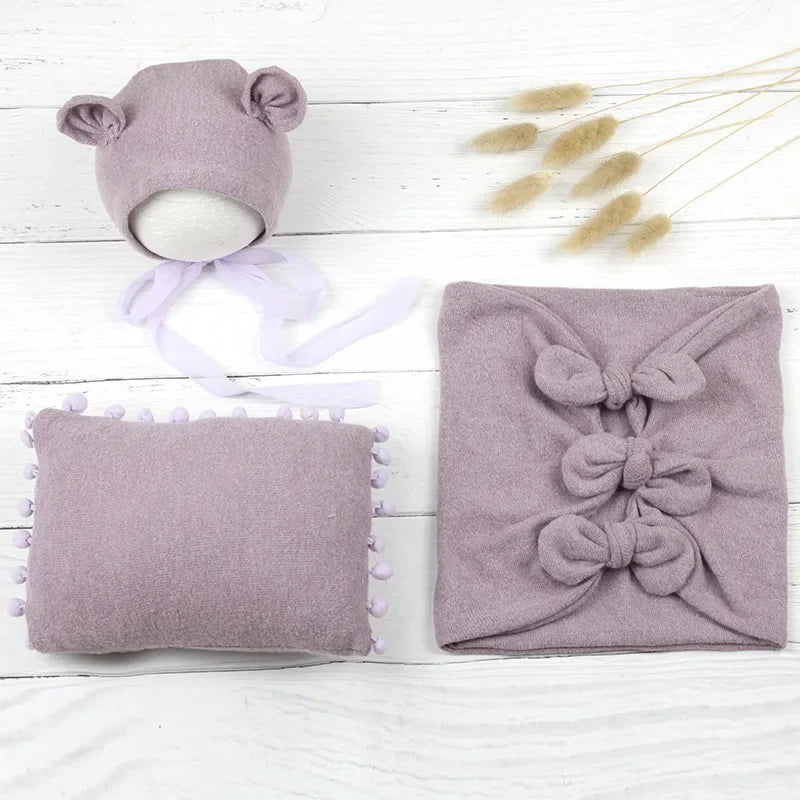 Cute Mouse Baby Photo Shoot 3/pcs Outfit
