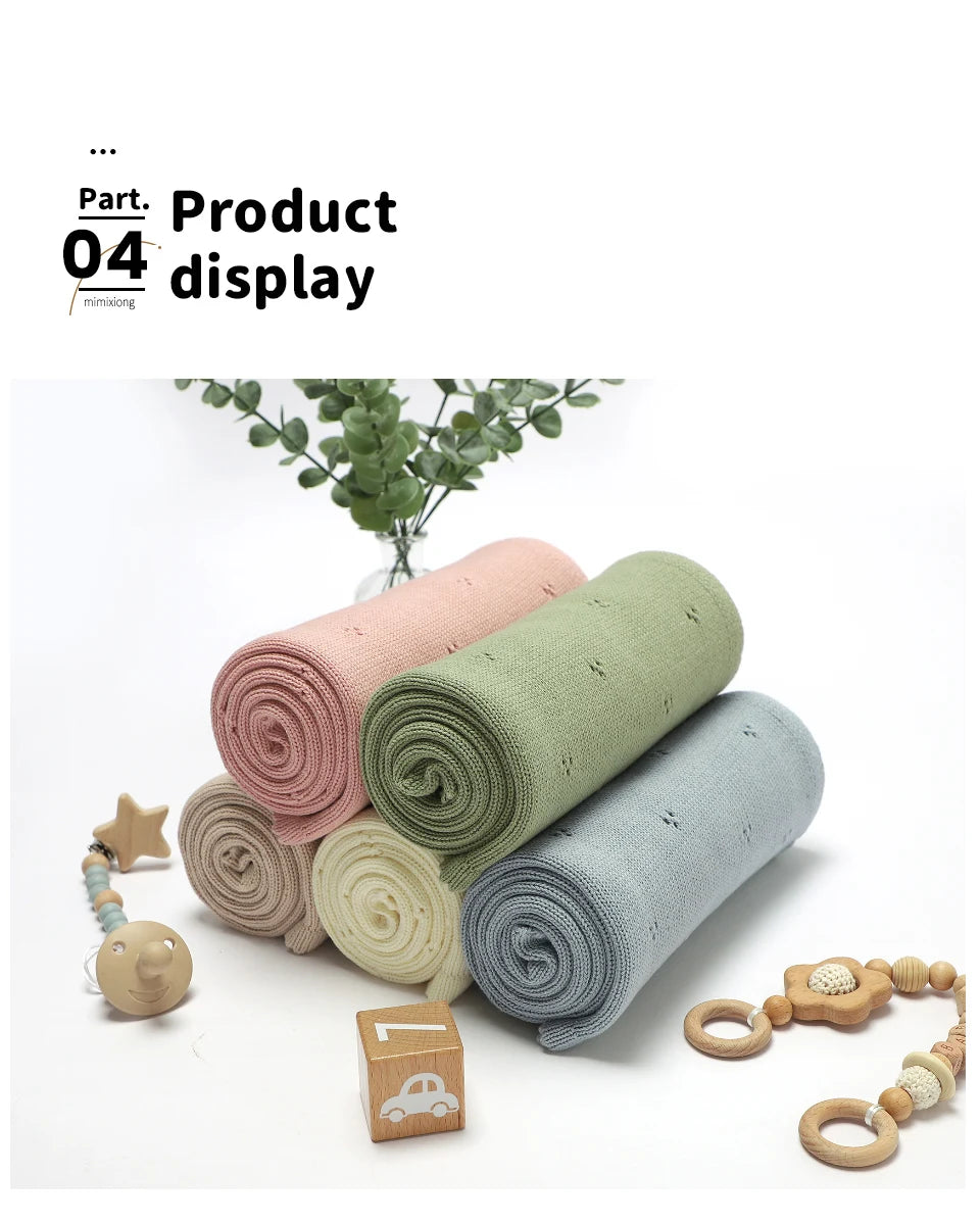 Cherry Muslin Swaddle Blanket