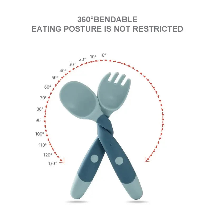 Soft and flexible baby feeding spoon se