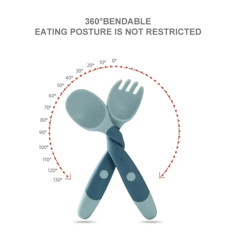 Soft and flexible baby feeding spoon se