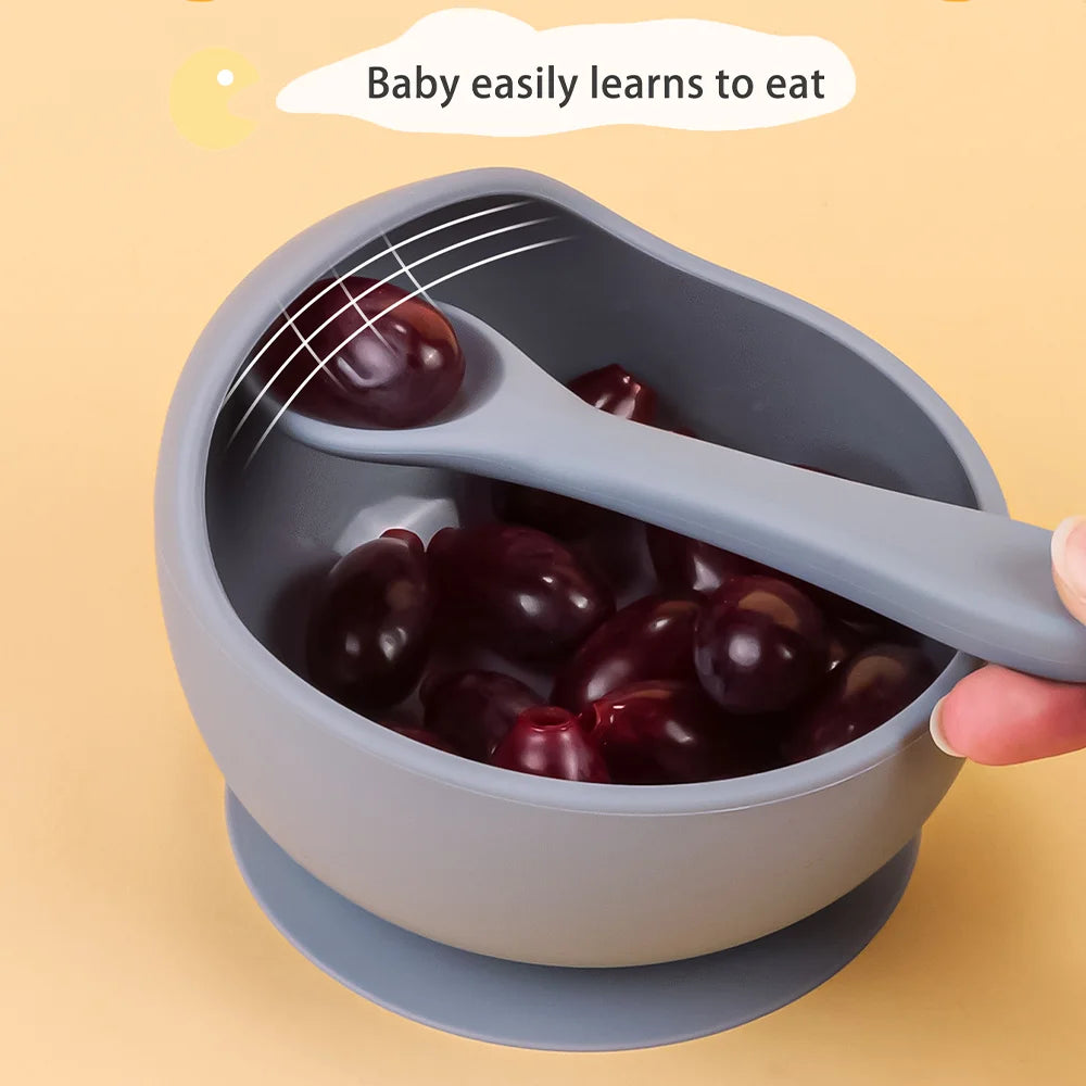 Baby 2PC Silicone Sucker Bowl Set
