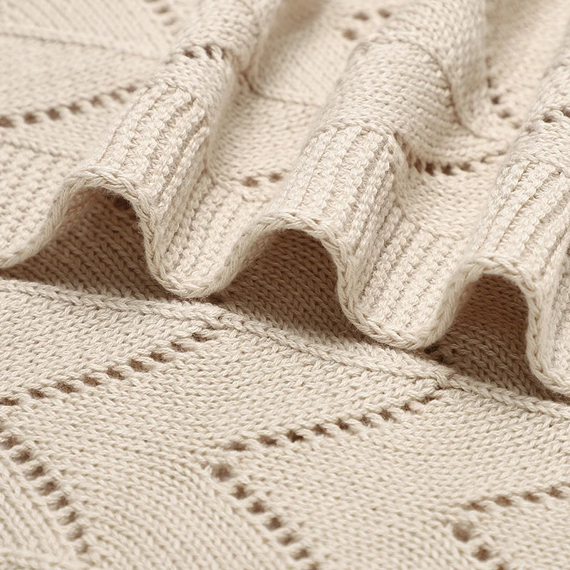 Biki Cotton Knitted Swaddle Wrap Blanket