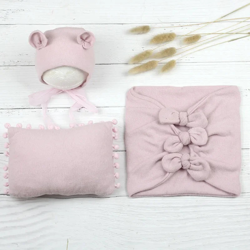 Cute Mouse Baby Photo Shoot 3/pcs Outfit