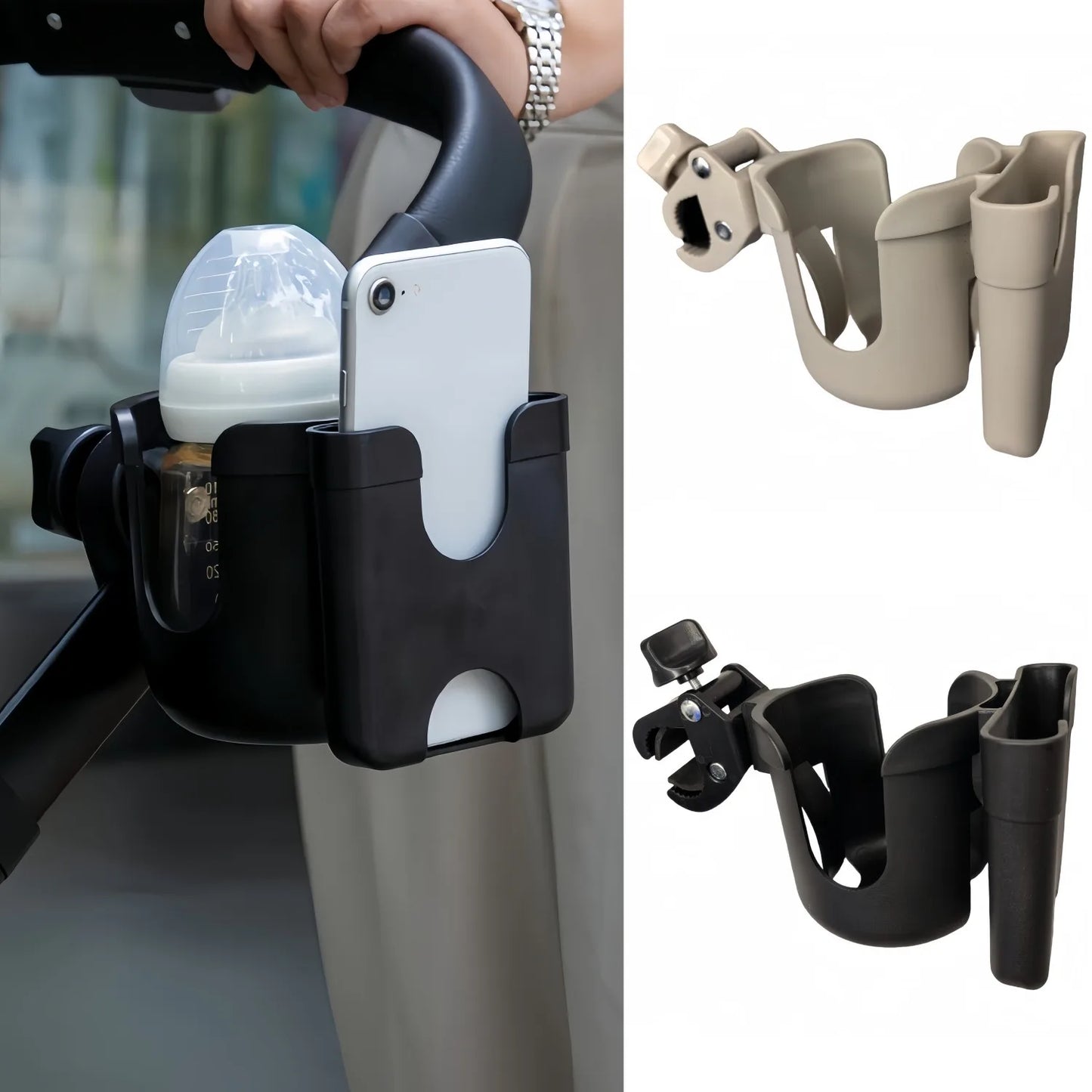 Anti-Slip Design Pram Cup Holders