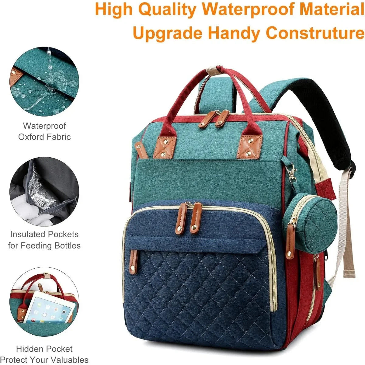 Diaper Bag with Changing Station