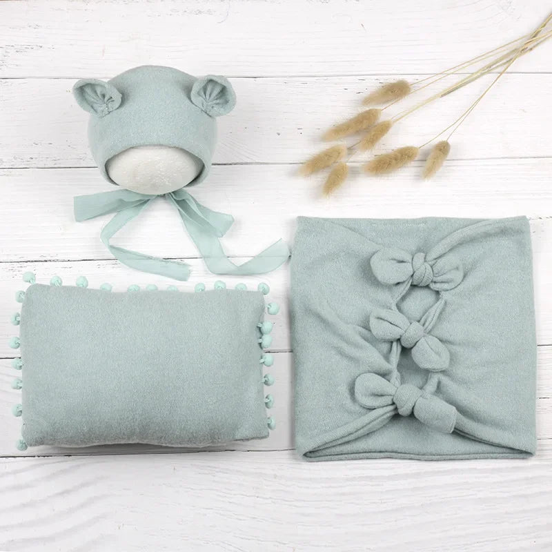 Cute Mouse Baby Photo Shoot 3/pcs Outfit