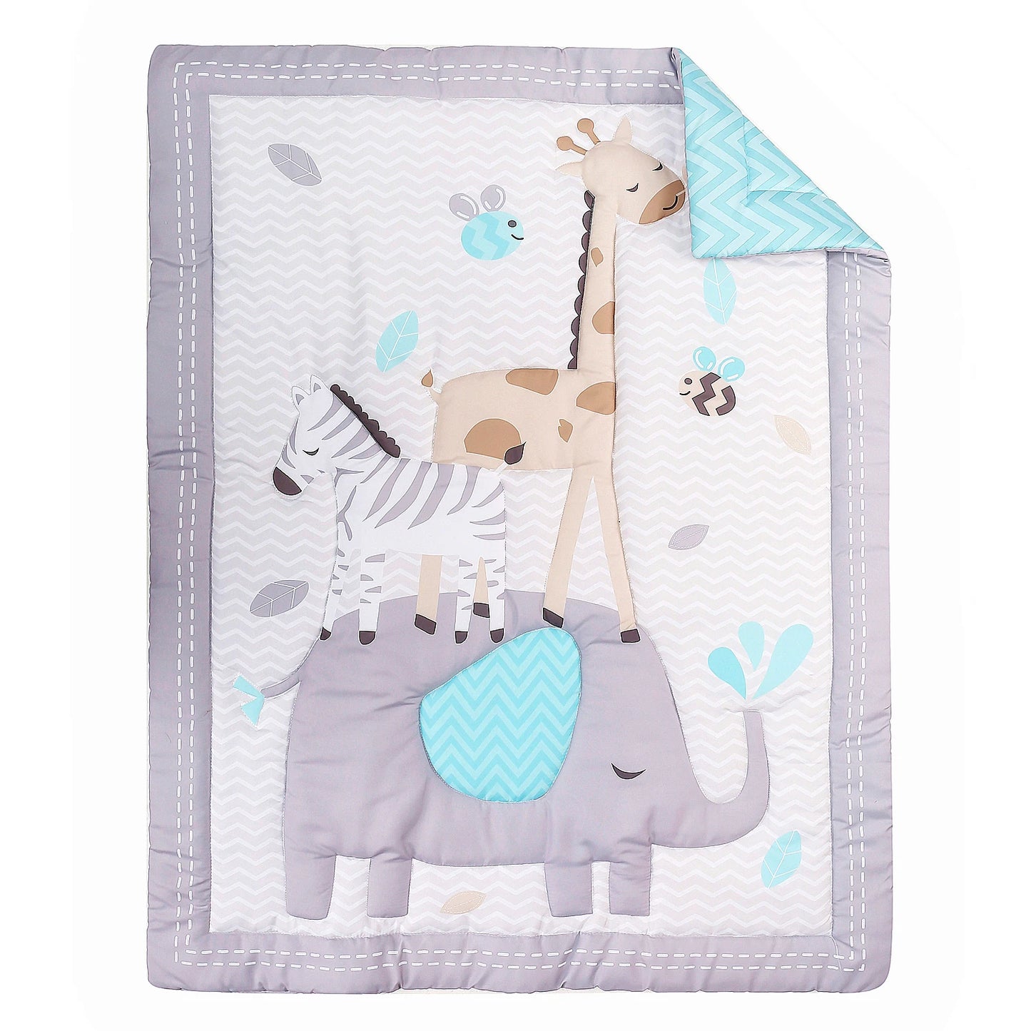 3Pcs Luxury Super Soft Crib Bedding Set
