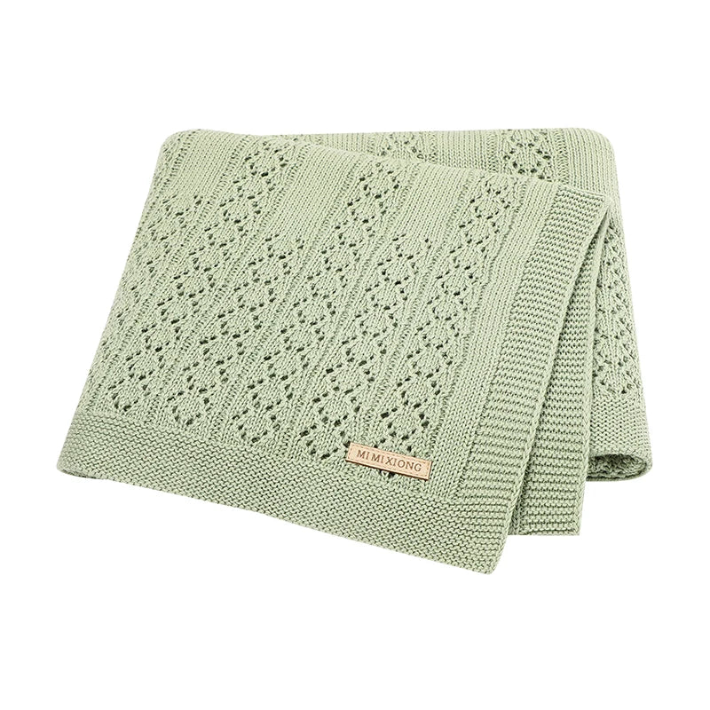 Biki Cotton Knitted Swaddle Wrap Blanket