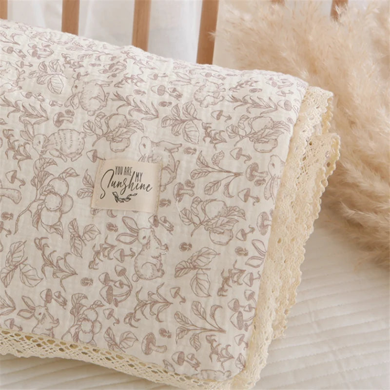 Ventage Cotton Padded Crib Blanket