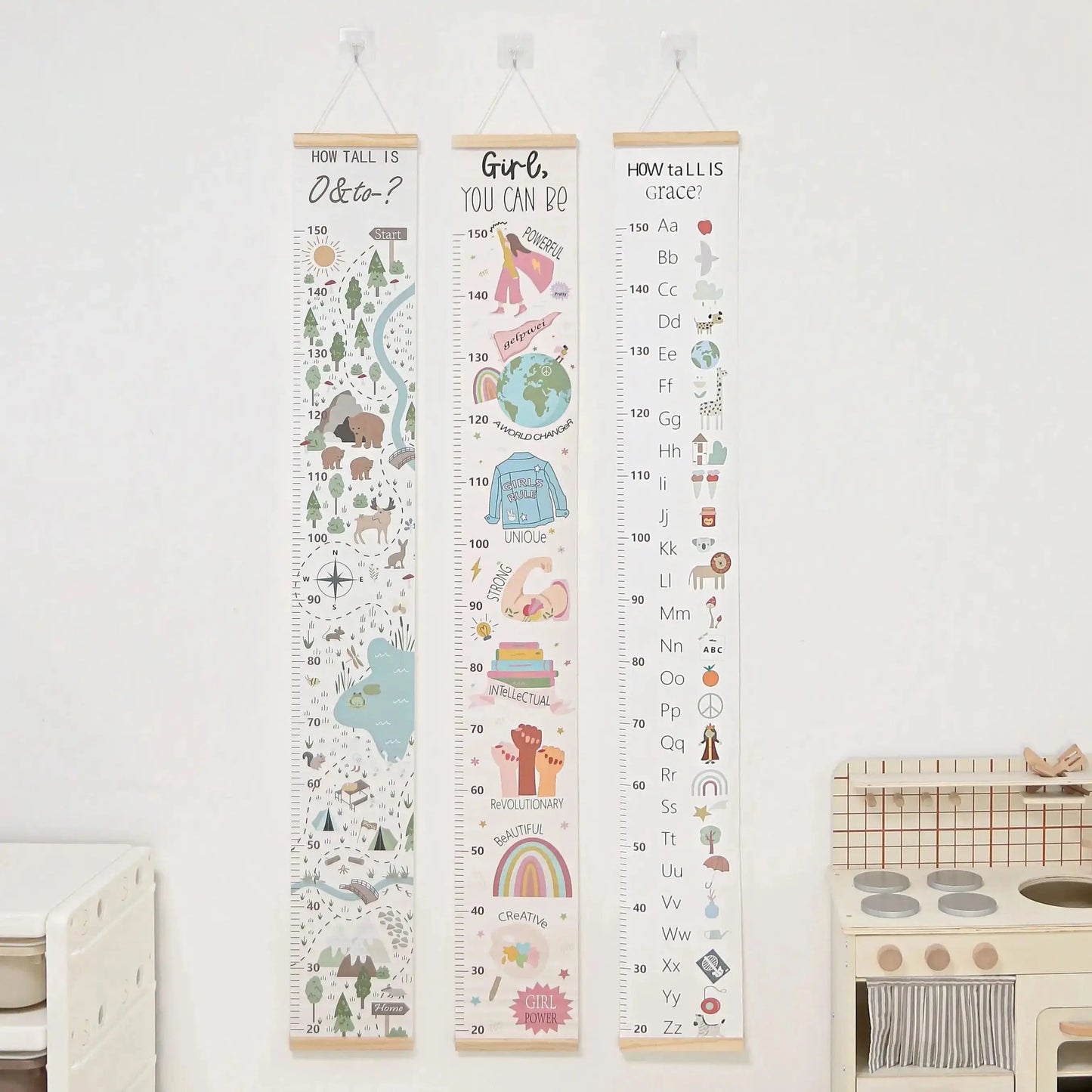 Baby Cartoon Height Ruler Sticker