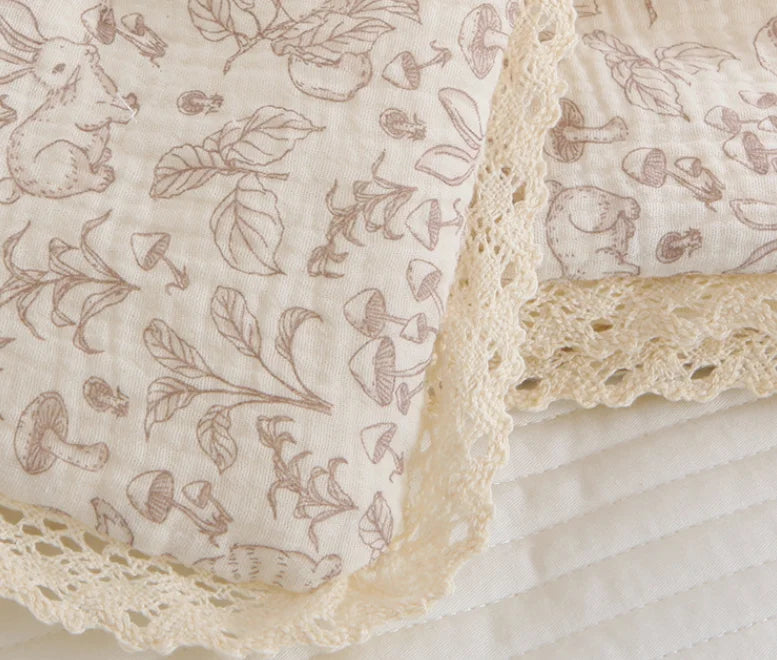 Ventage Cotton Padded Crib Blanket