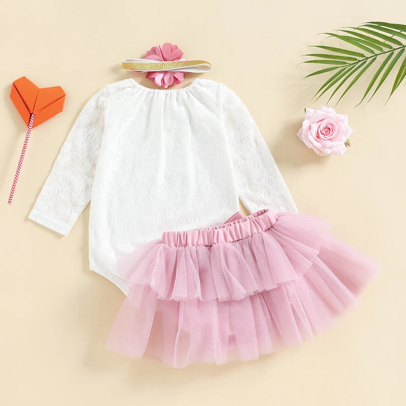 Baby Girls My First Birthday Outfit
