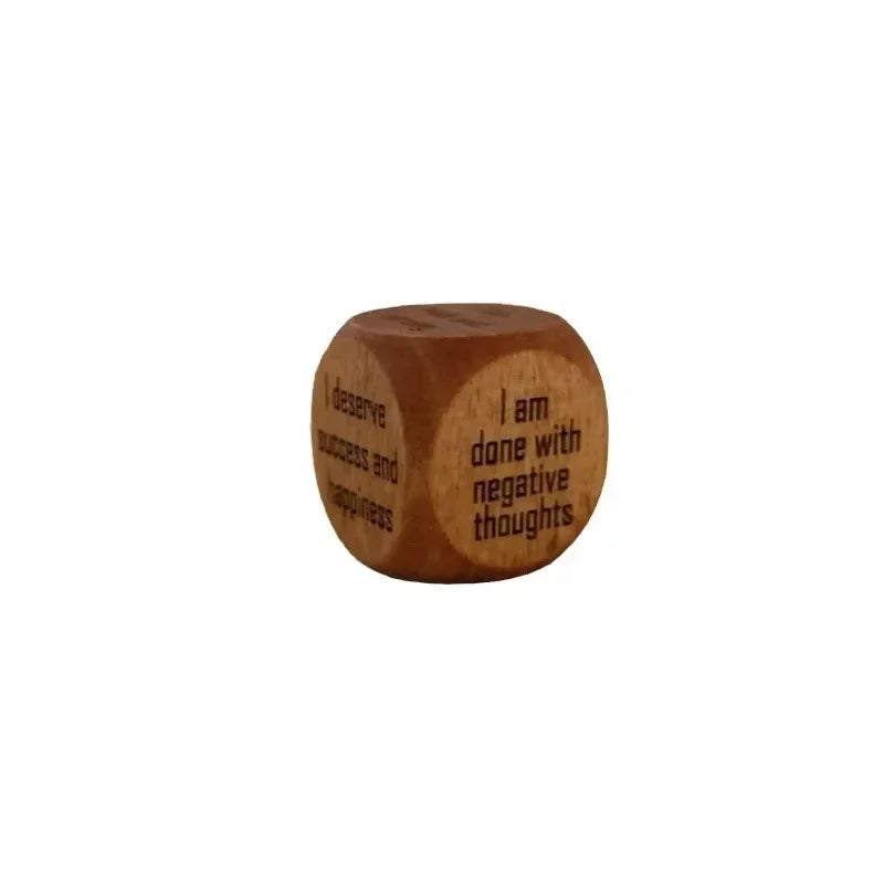 Positive Affirmation Handmade Wooden Dice