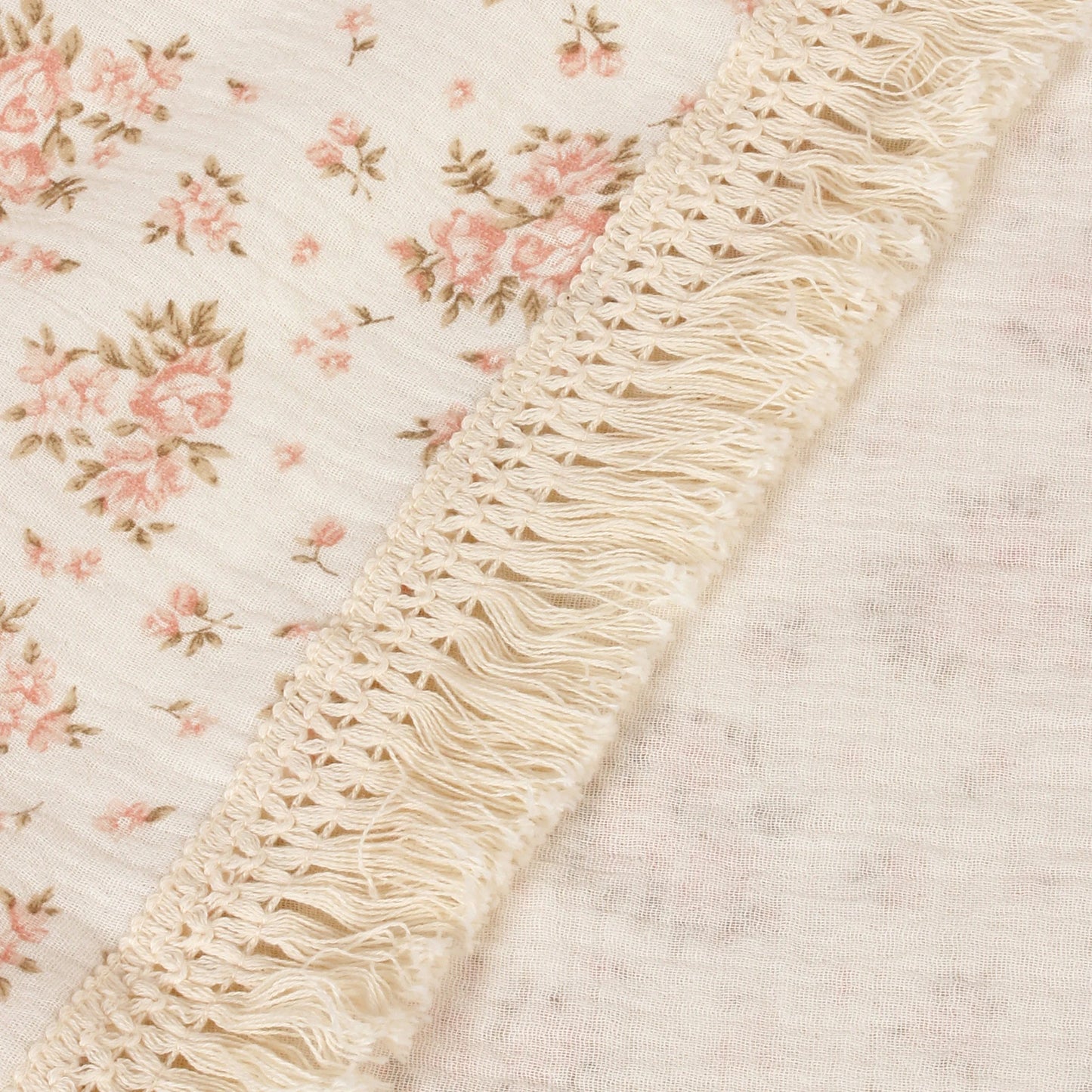 Floral Organic Cotton Soft Wrap Blanket