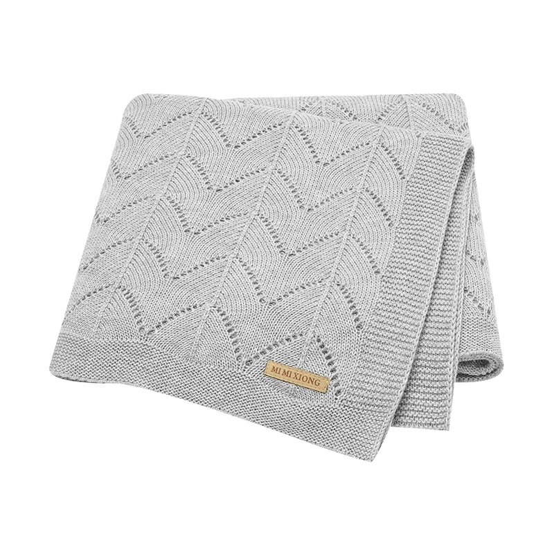 Biki Cotton Knitted Swaddle Wrap Blanket