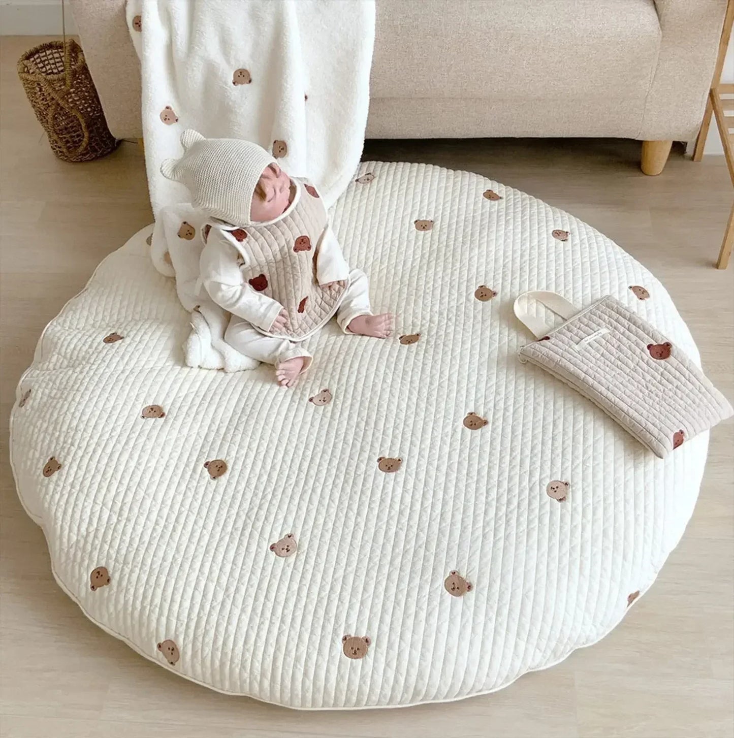 Cocoa Bean Baby Soft Cotton Play Mat