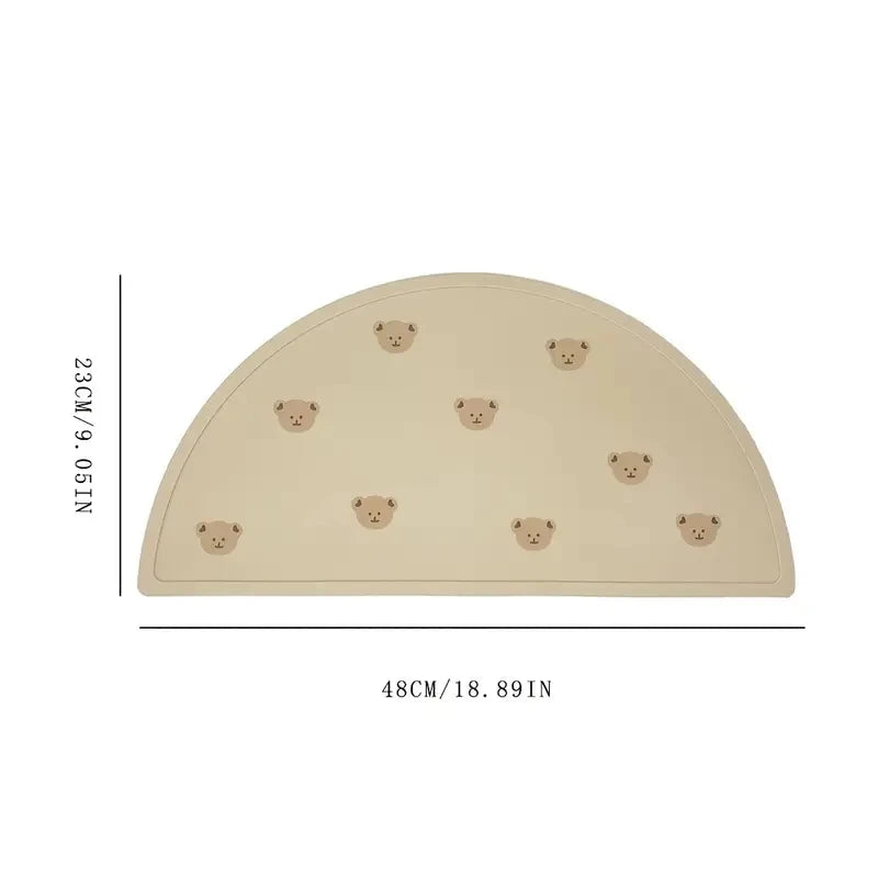 Baby silicone placemat mat