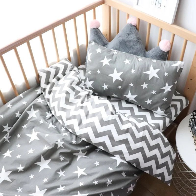 3 Pcs Cotton Cartoon Bed Linens