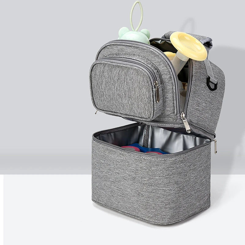 Double Layer Insulation Breast Feeding Storage Bag
