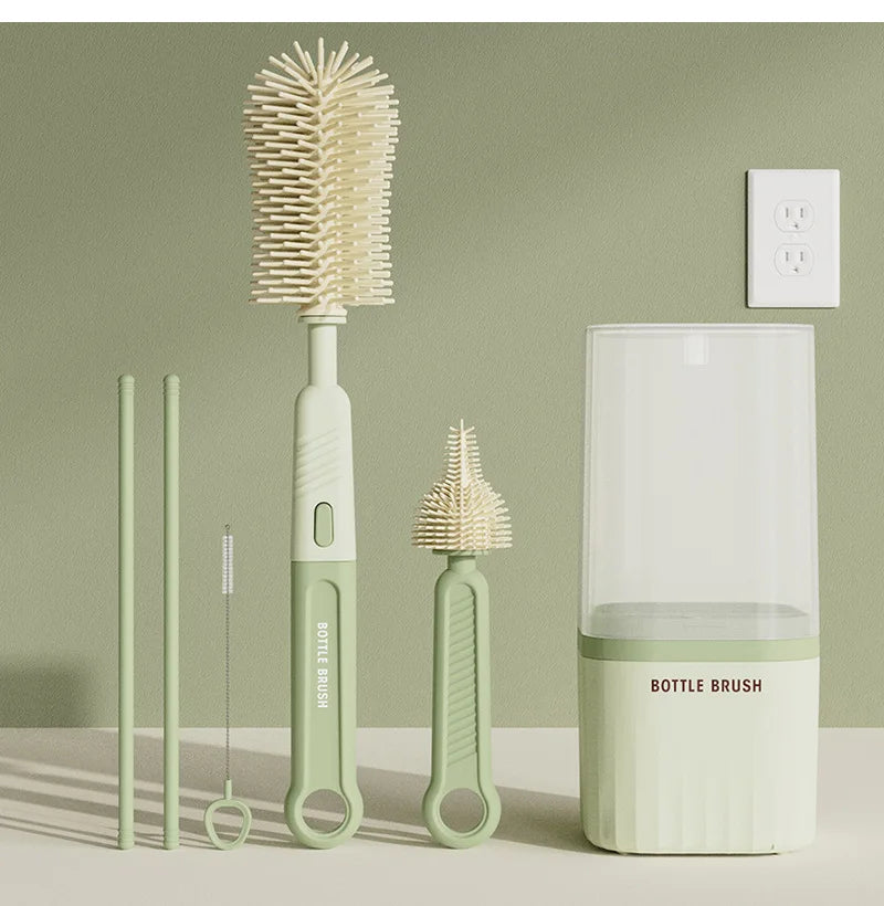 Silicone Baby Bottle Brush Set