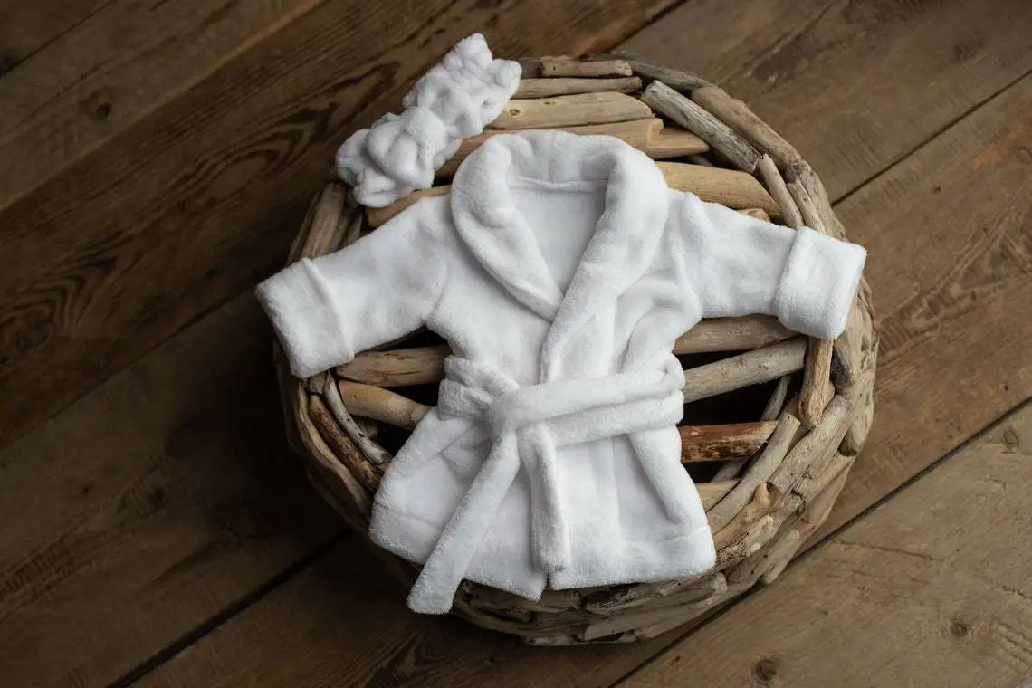 Newborn Photography Hooded Robe Set