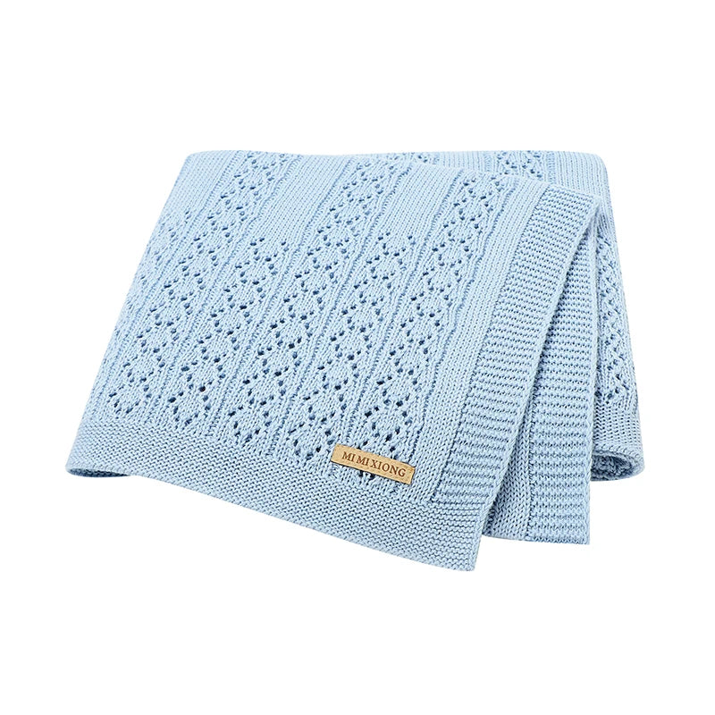 Biki Cotton Knitted Swaddle Wrap Blanket
