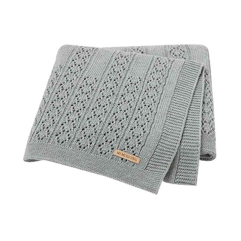 Biki Cotton Knitted Swaddle Wrap Blanket