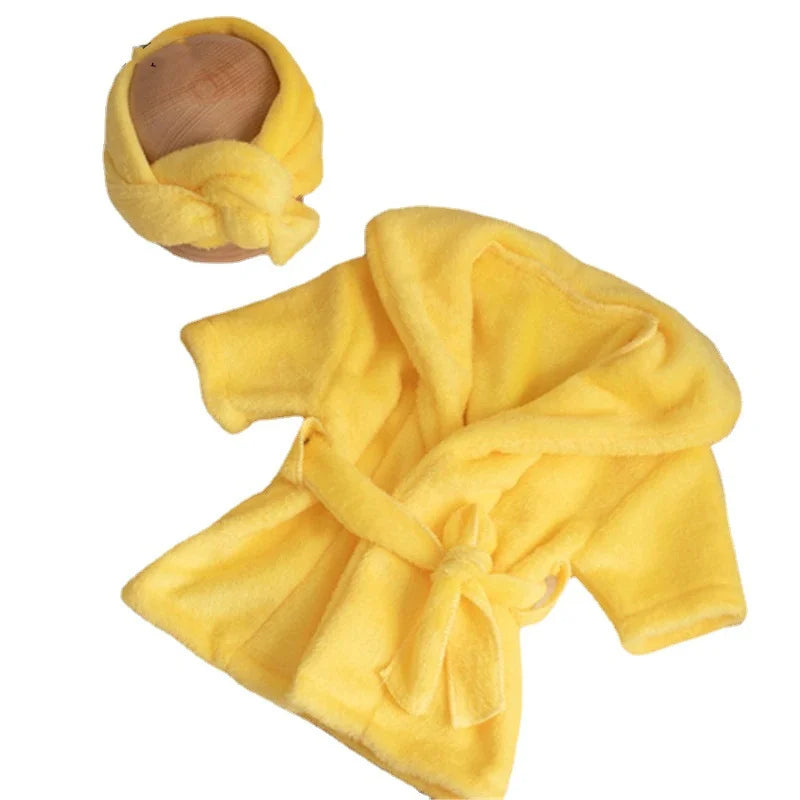 Newborn Photography Hooded Robe Set