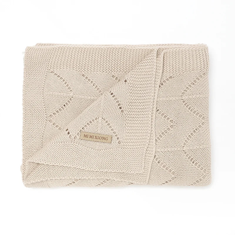 Biki Cotton Knitted Swaddle Wrap Blanket