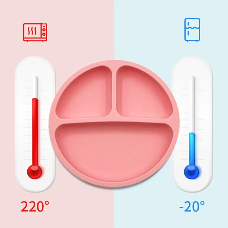 Silicone Baby Suction Bowl Feeding Set