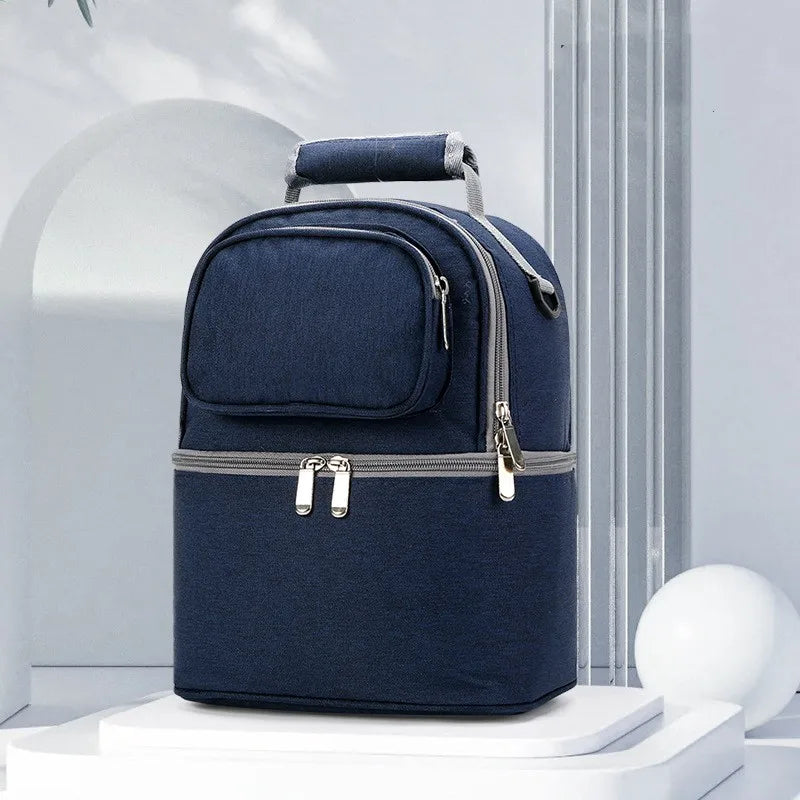 Double Layer Insulation Breast Feeding Storage Bag