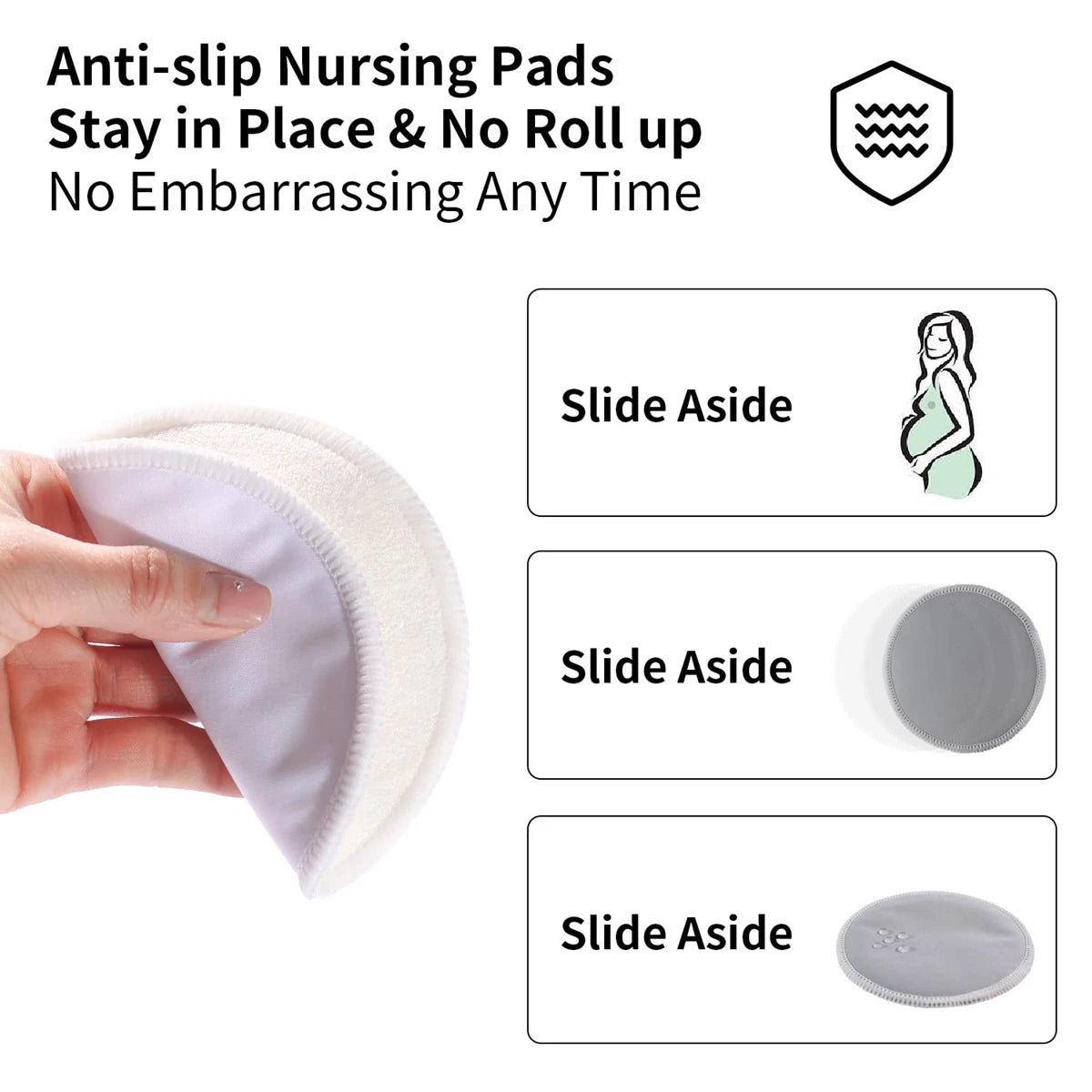 14Pcs Organic Reusable Nursing Pads