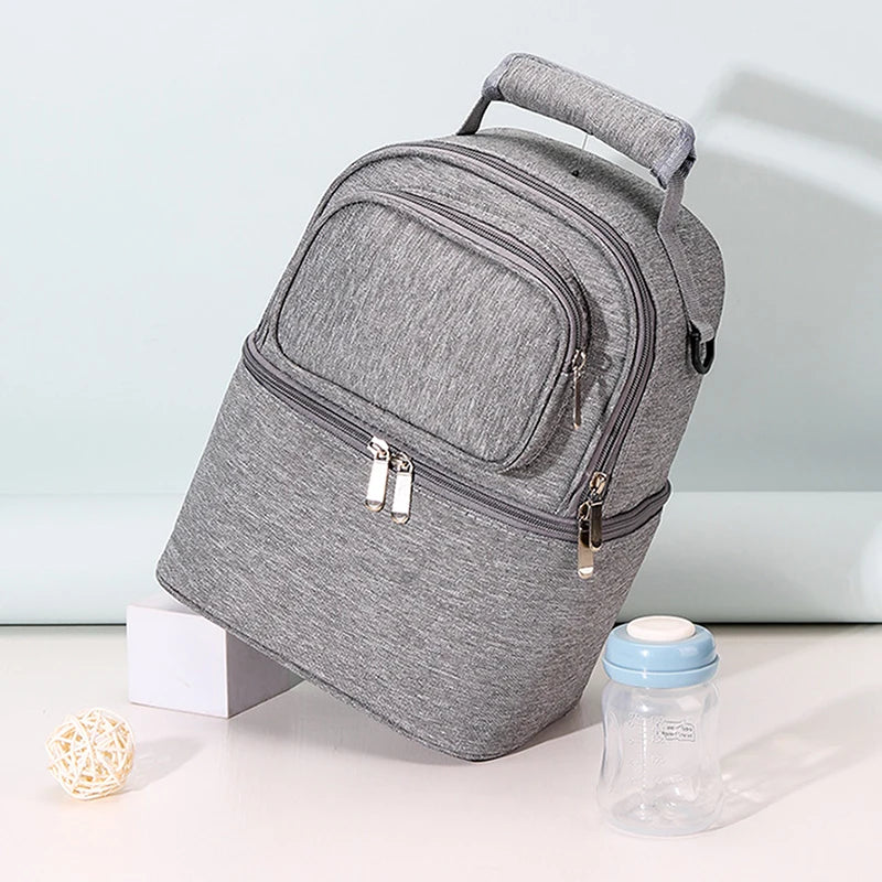 Double Layer Insulation Breast Feeding Storage Bag