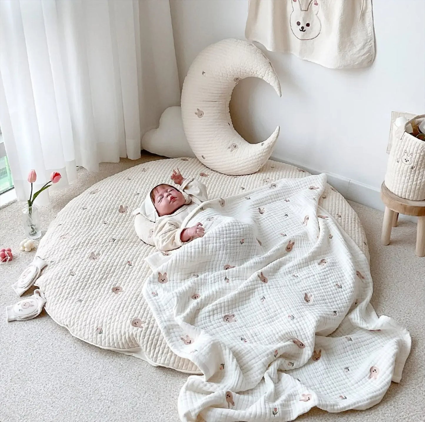 Cocoa Bean Baby Soft Cotton Play Mat