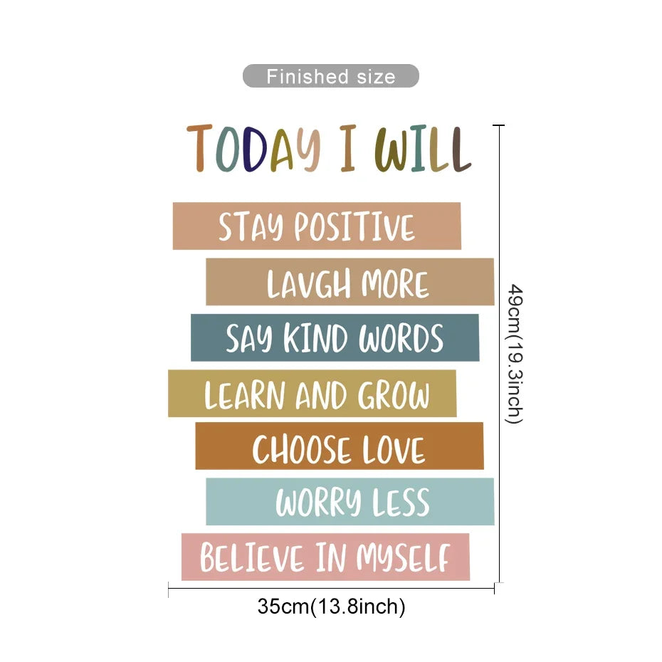 Positive Affirmations Wall Stickers