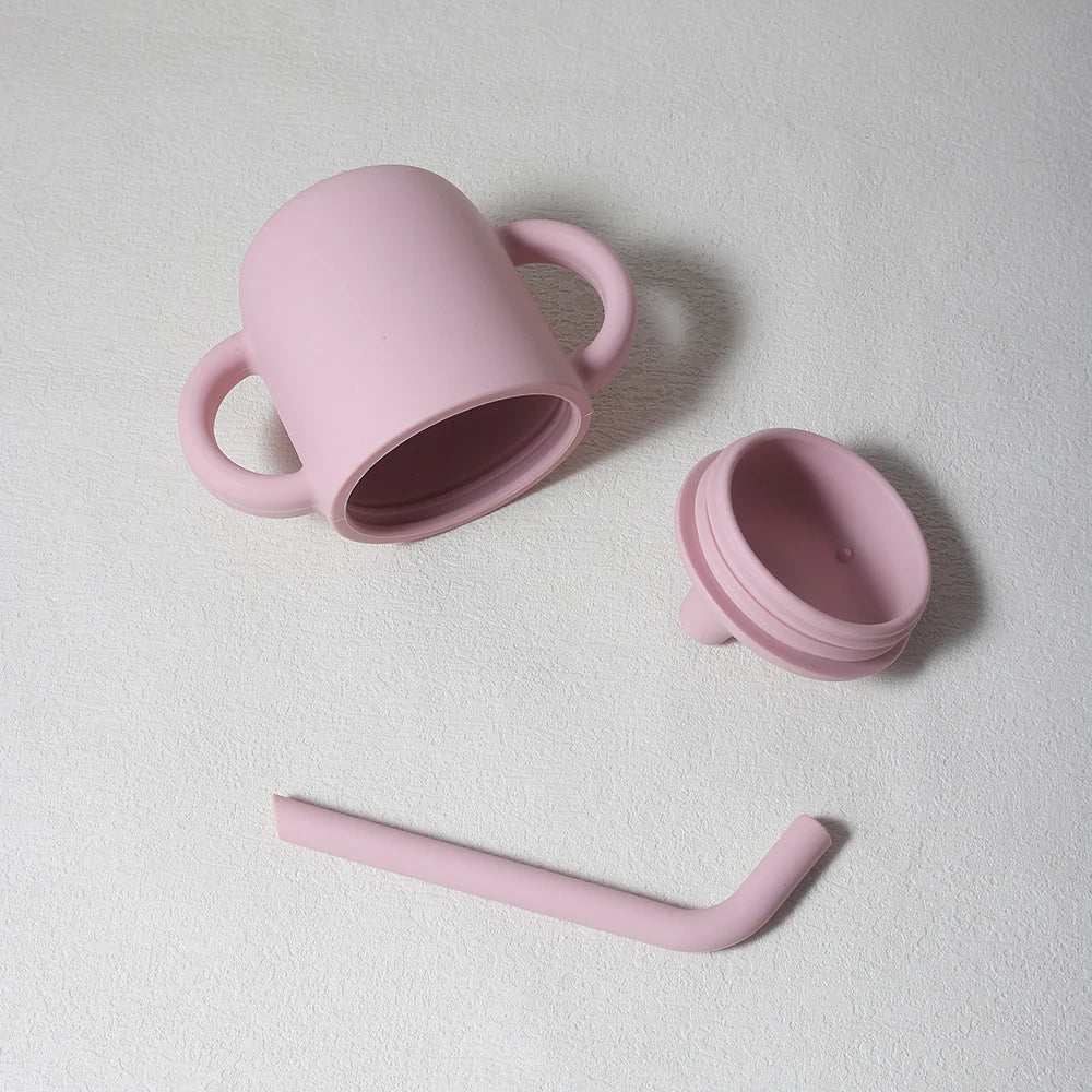 8pcs silicone baby feeding set