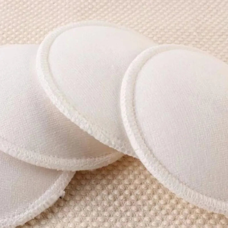 4/8Pcs New Bamboo Breast Pad Nursing Pads For Mum Washable Waterproof Feeding Pad Bamboo Reusable
