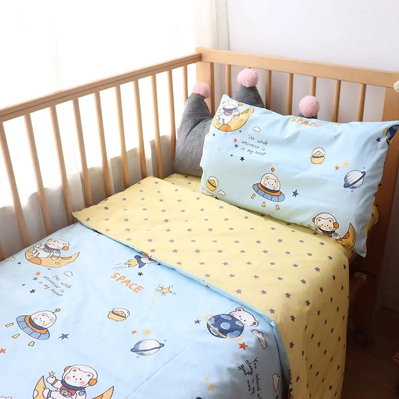 3 Pcs Cotton Cartoon Bed Linens