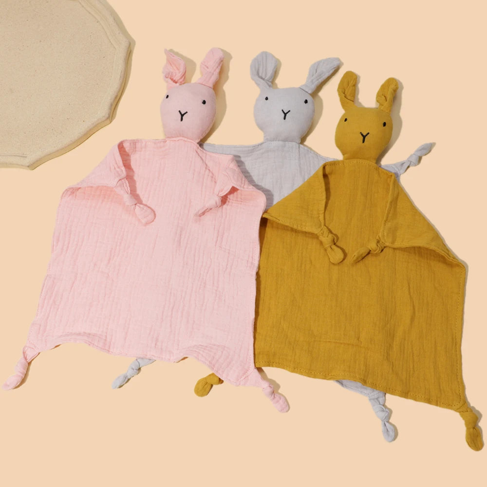 Bunny Love Muslin Tiny Blanket for Babies