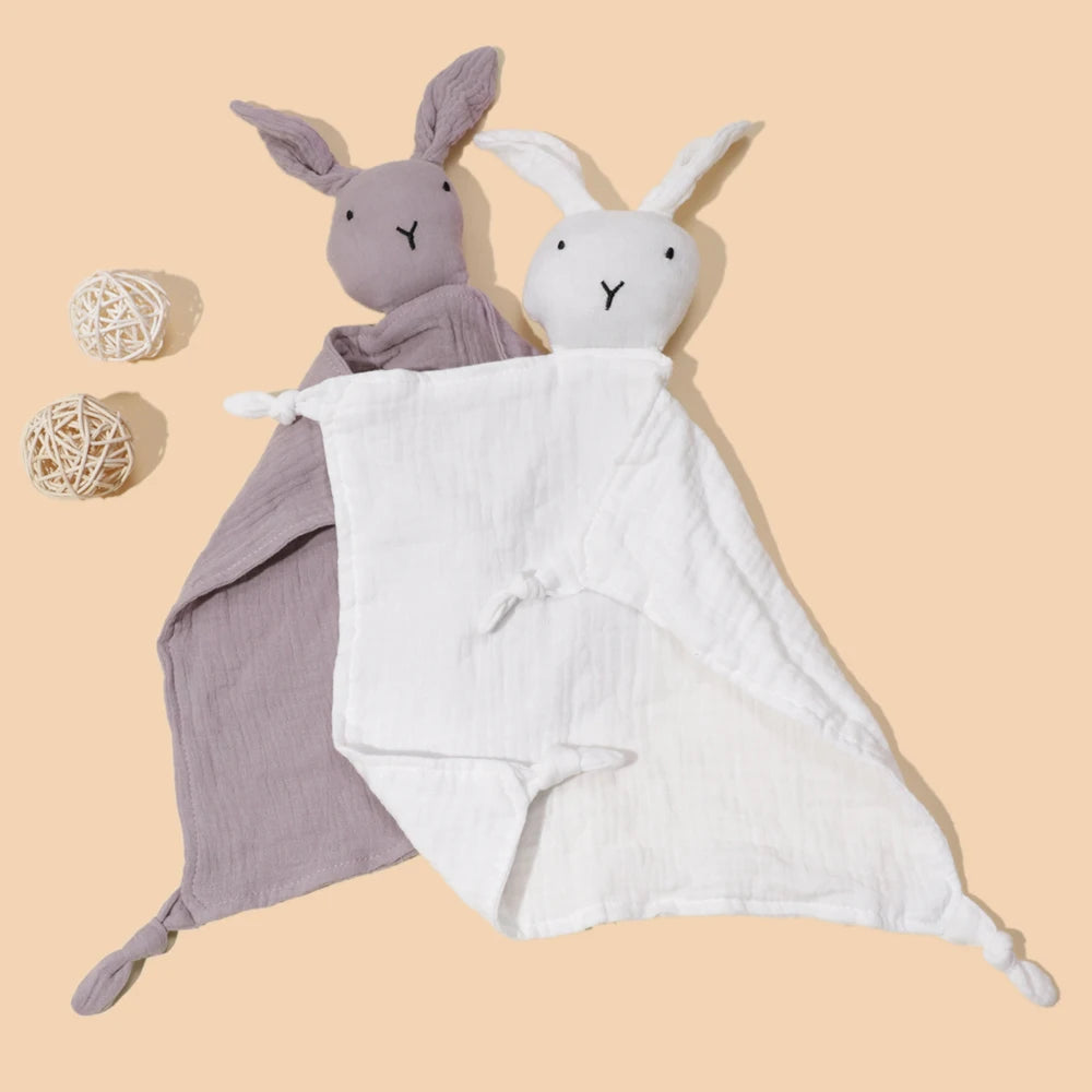Bunny Love Muslin Tiny Blanket for Babies