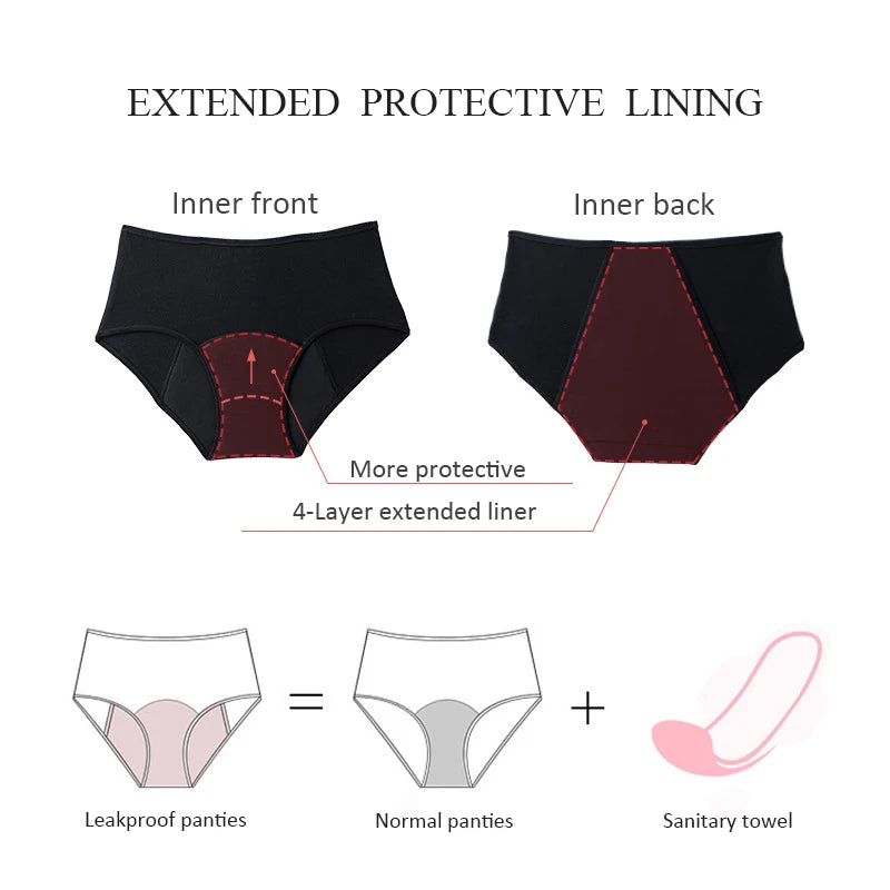 3Pcs Heavy Flow Menstrual Panties