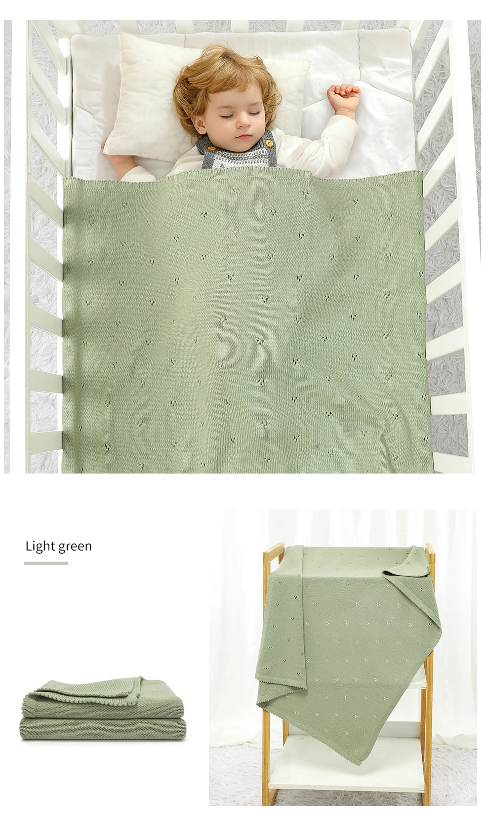 Cherry Muslin Swaddle Blanket